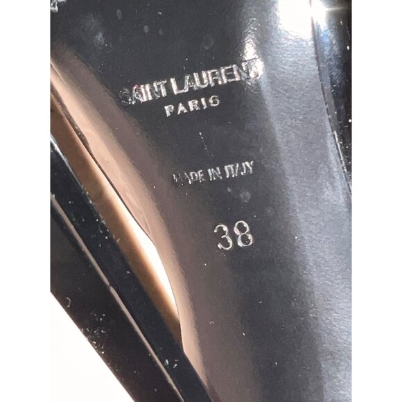 Saint Laurent Anouk Ankle Strap Pumps in Nero 38 With Box Womens High Heels - Picture 13 of 16